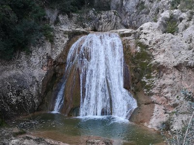 Salt de Santa Càndia, a prop d'Orpí